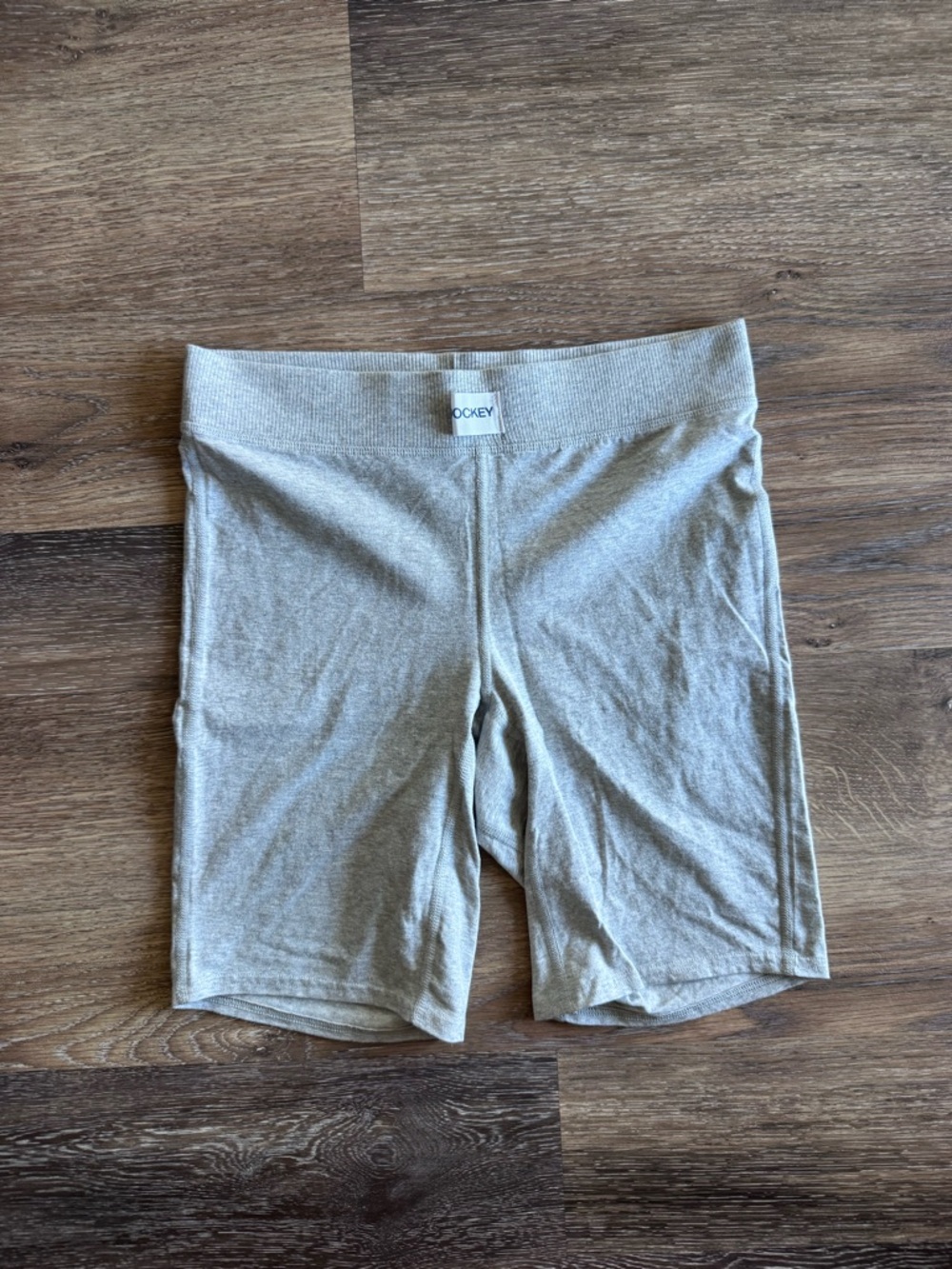 Jockey Light Heather Gray Bike Shorts
